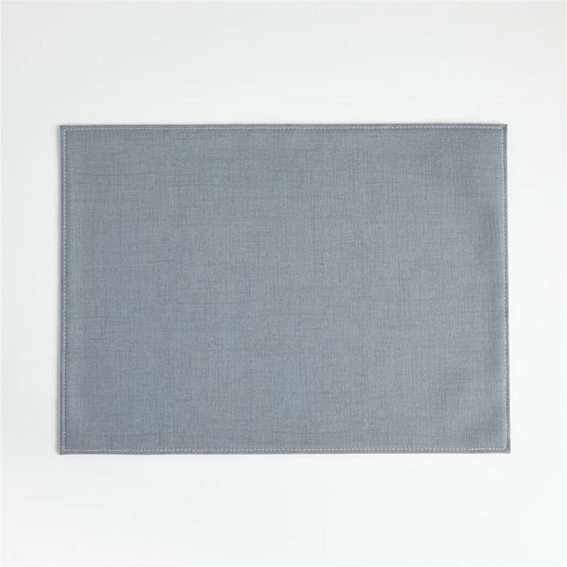 CRATE & BARREL - Individual Shiloh de Fácil limpieza Azul Claro 48 x 36 cm