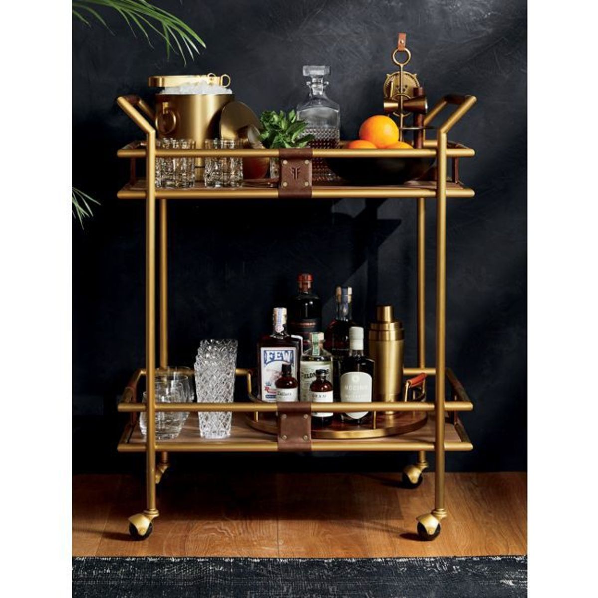 CRATE & BARREL - Carro de bar Fae