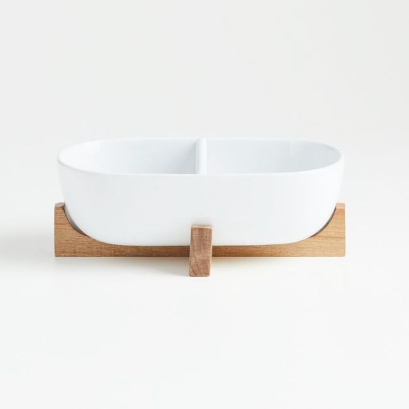 CRATE & BARREL - Refractaria para hornear Oven-to-Table en Cerámica 15 cm x 27 cm