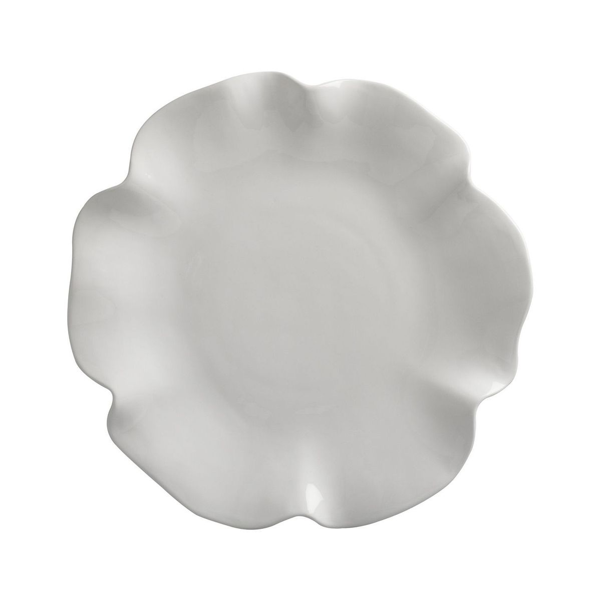 CRATE & BARREL - Bandeja Ruffle en Loza 41 cm