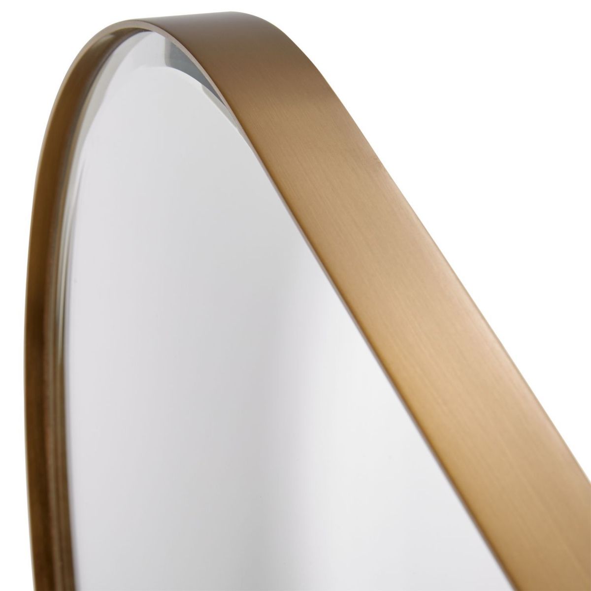 CRATE & BARREL - Espejo de pared Edge Ovalado 122 cm x 41 cm