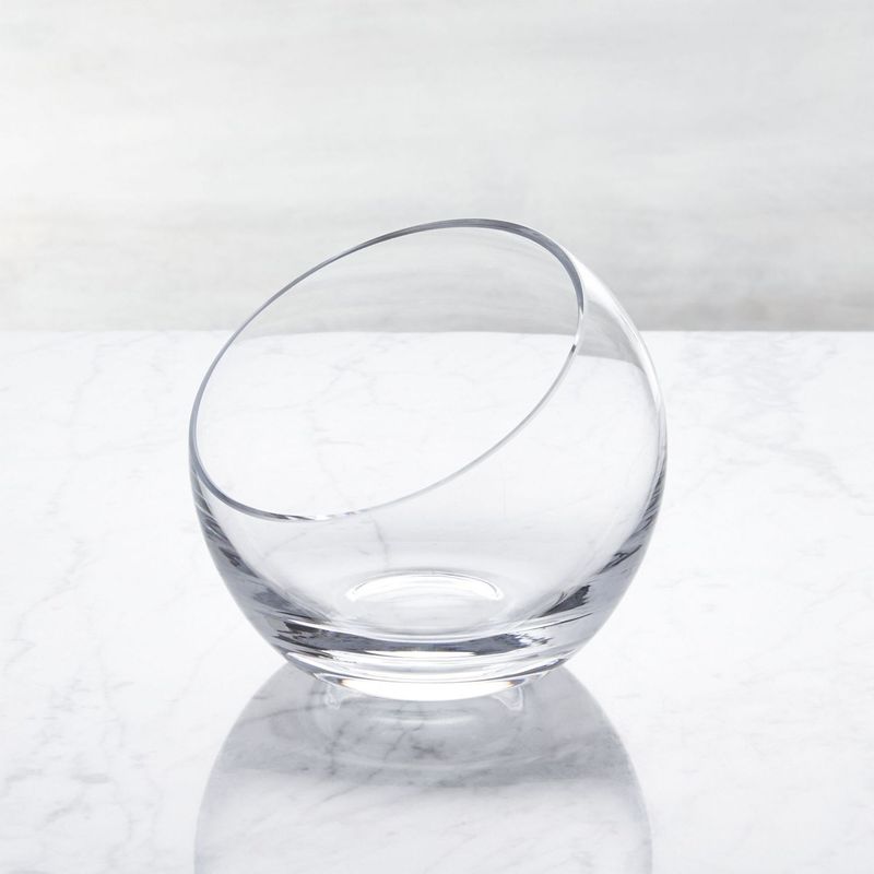 CRATE & BARREL - Bowl Tilt en Vidrio 14 cm