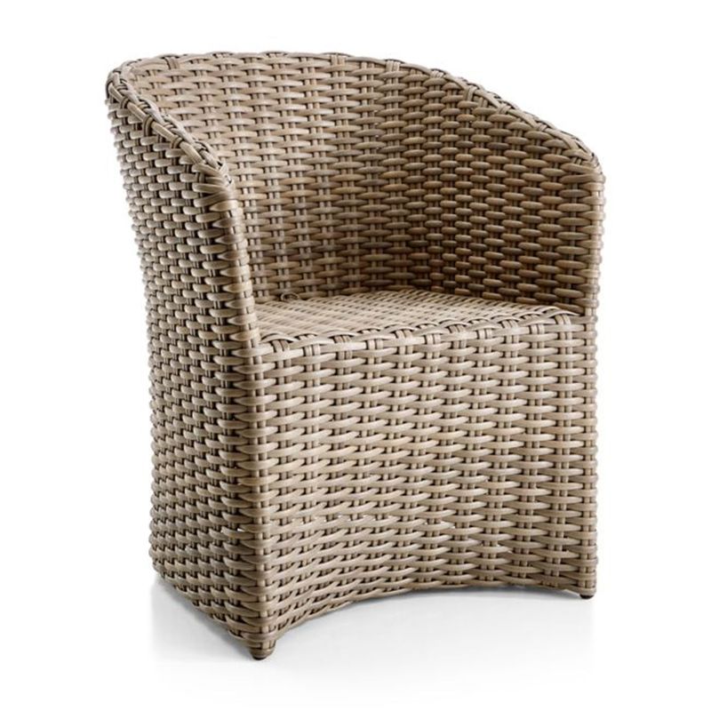 CRATE & BARREL - Silla de comedor 154927 Fibra rattán sintético
