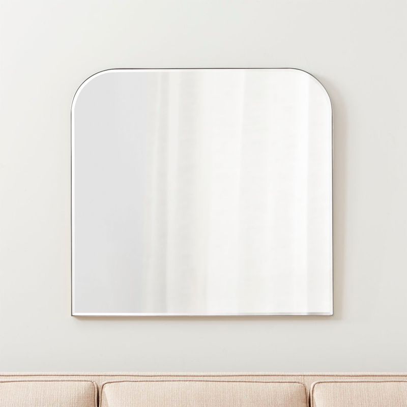 CRATE & BARREL - Espejo de pared 161666 - Edge Irregular 86,36 x 91,44 cm
