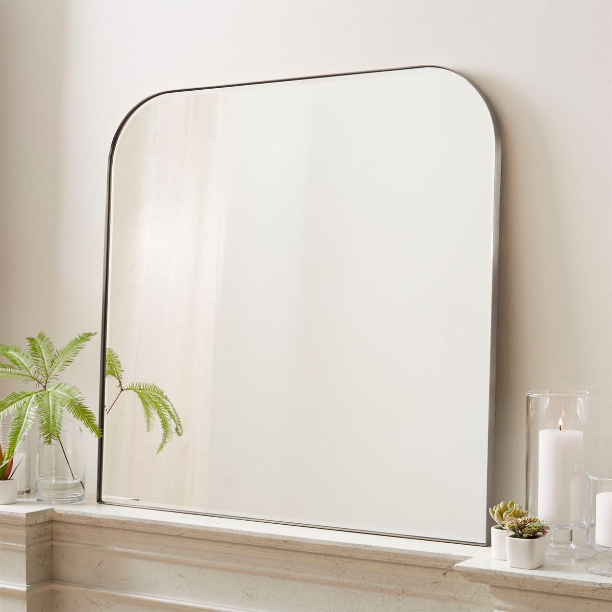 CRATE & BARREL - Espejo de pared 161666 - Edge Irregular 86,36 x 91,44 cm