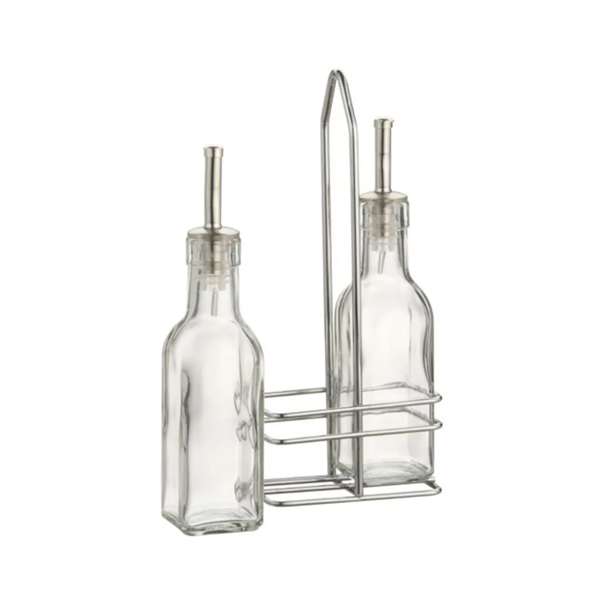 CRATE & BARREL - Vinagrera  en Vidrio 11 cm x 6 cm x 24 cm Set x2