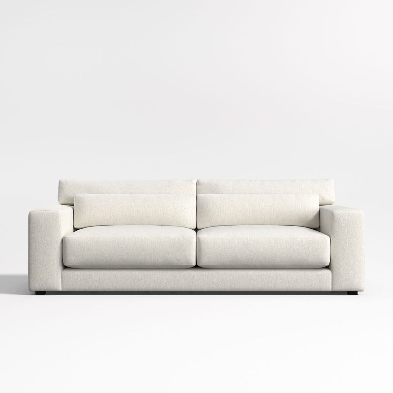 CRATE & BARREL - Sofá Retreat 3 puestos Tela