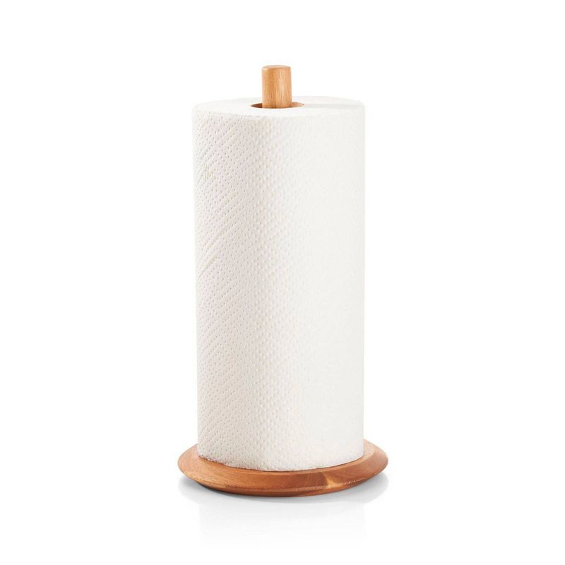 CRATE & BARREL - Soporte Toalla de Papel en Madera de Acacia 33 x 17 cm