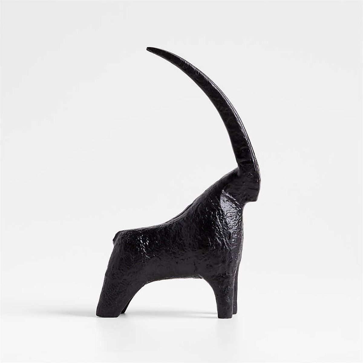 CRATE & BARREL - Adorno GACELA NEGRO Metal 33.02 cm x 19.69 cm