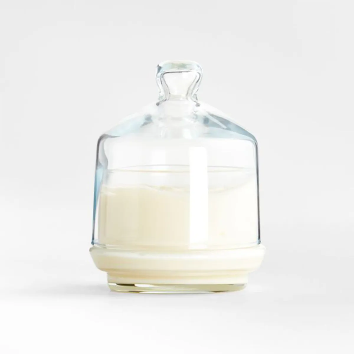 CRATE & BARREL - Mantequillera Vidrio Cúpula  6 x 8 x 10 cm