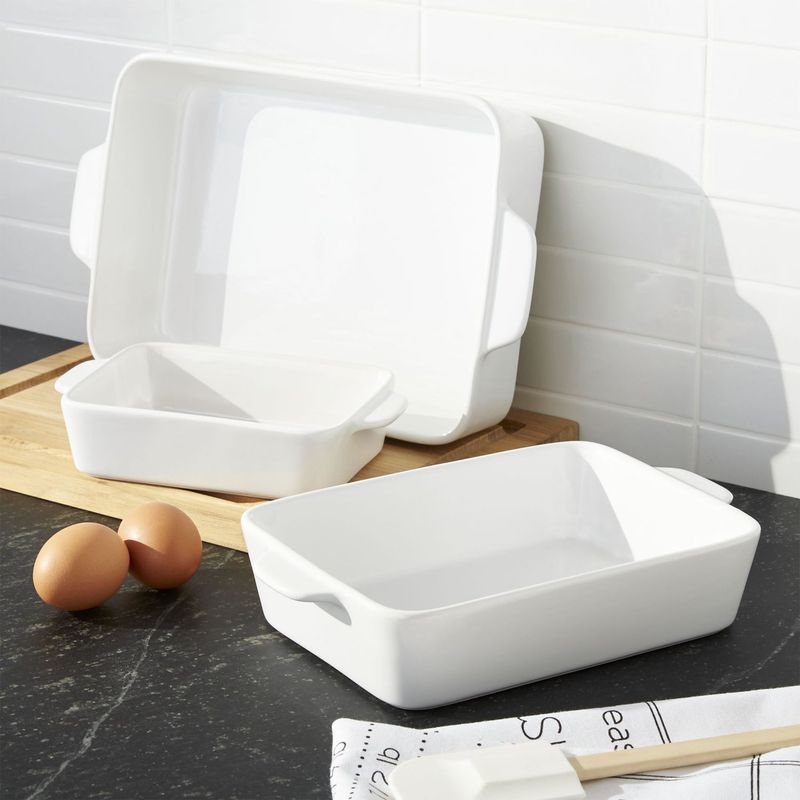 CRATE & BARREL - Refractarias Potluck en Gres Set x 3