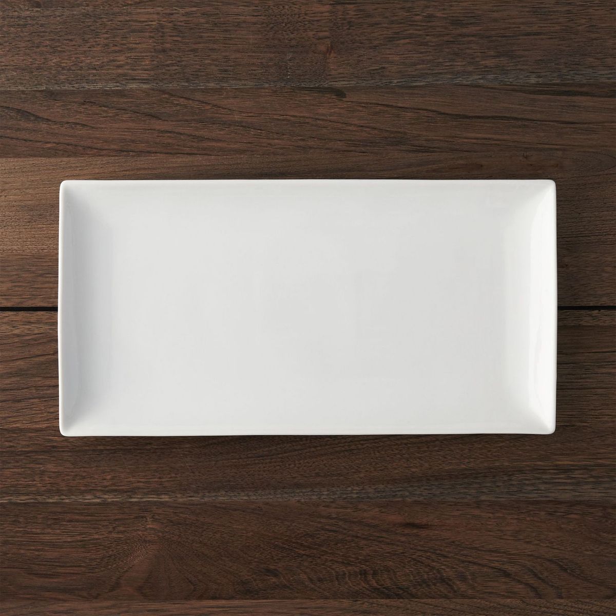 CRATE & BARREL - Bandeja Rectangular Blanca