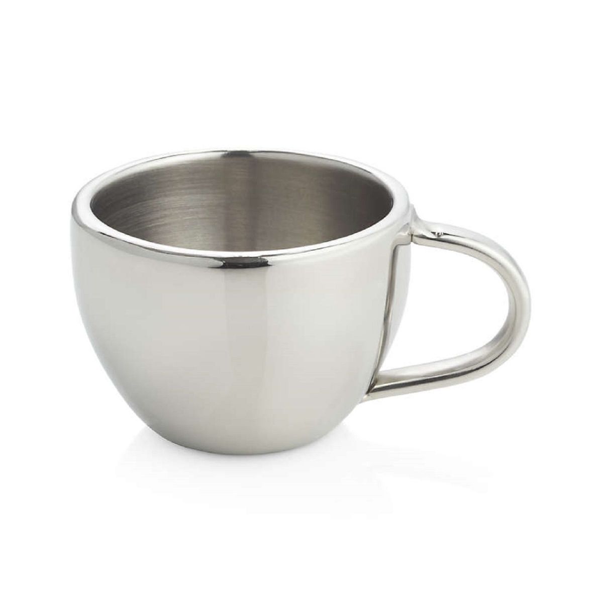 CRATE & BARREL - Mug Acero inoxidable Espresso 7 cm de diámetro x 5 cm de alto