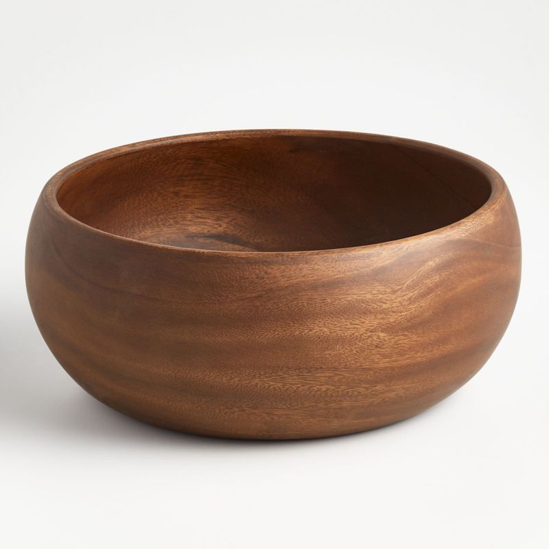 CRATE & BARREL - Bowl Tondo en Acacia 30 cm x 30 cm