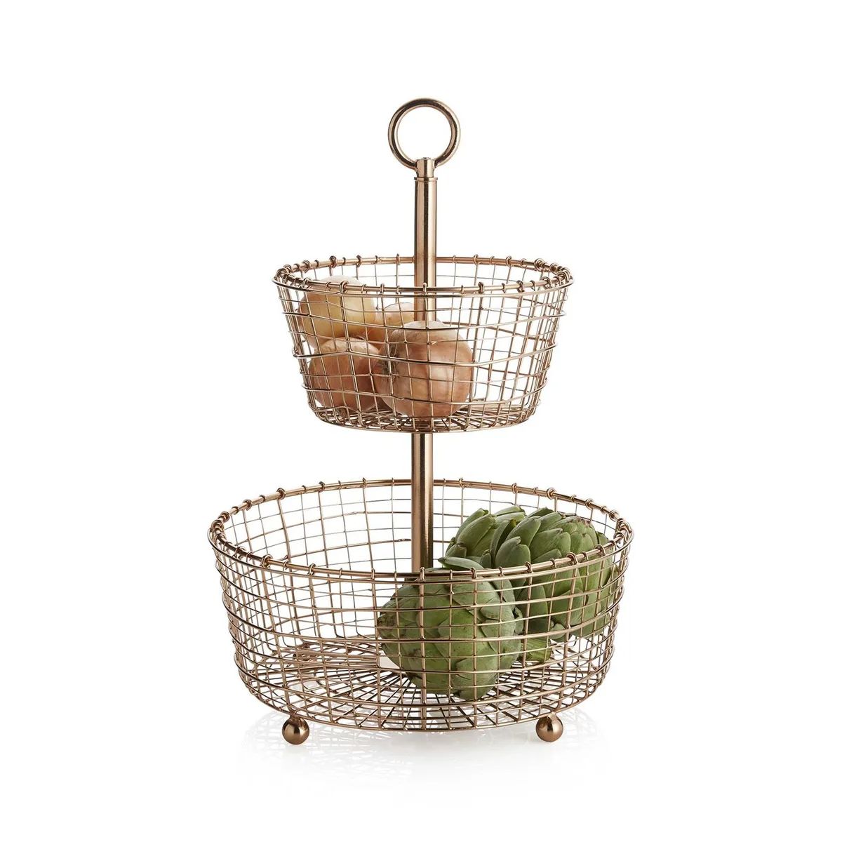 CRATE & BARREL - Frutero Bendt 2 Niveles 28 x 43 cm 
