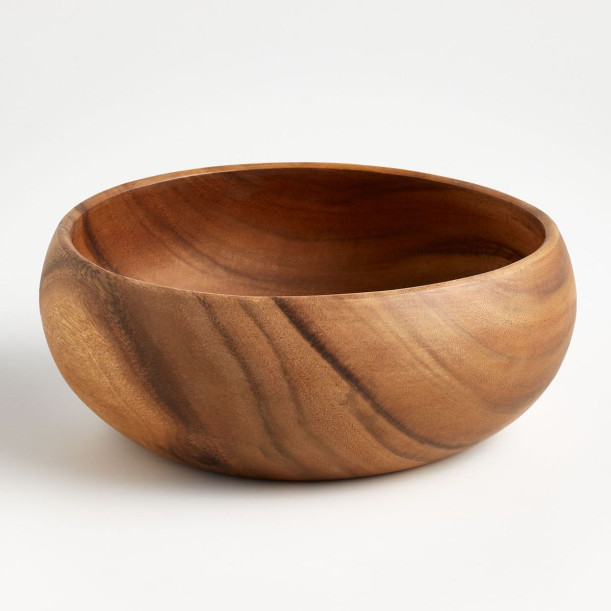 CRATE & BARREL - Bowl Tondo en Acacia 22 cm x 22 cm