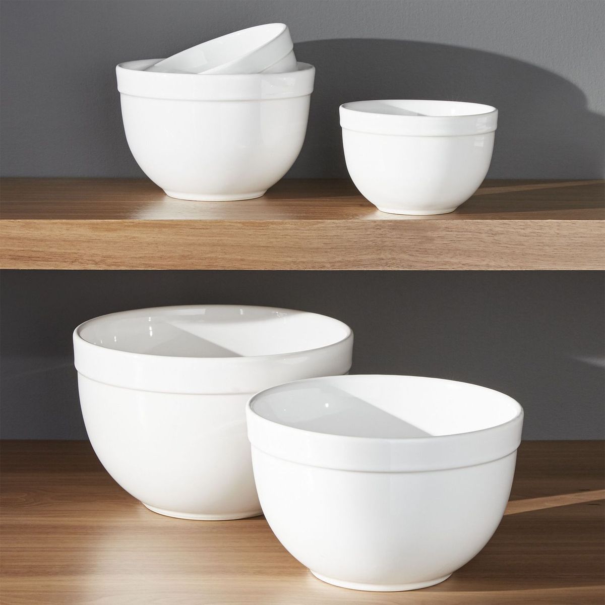 CRATE & BARREL -  Bowls Aspen en Gres 5 piezas