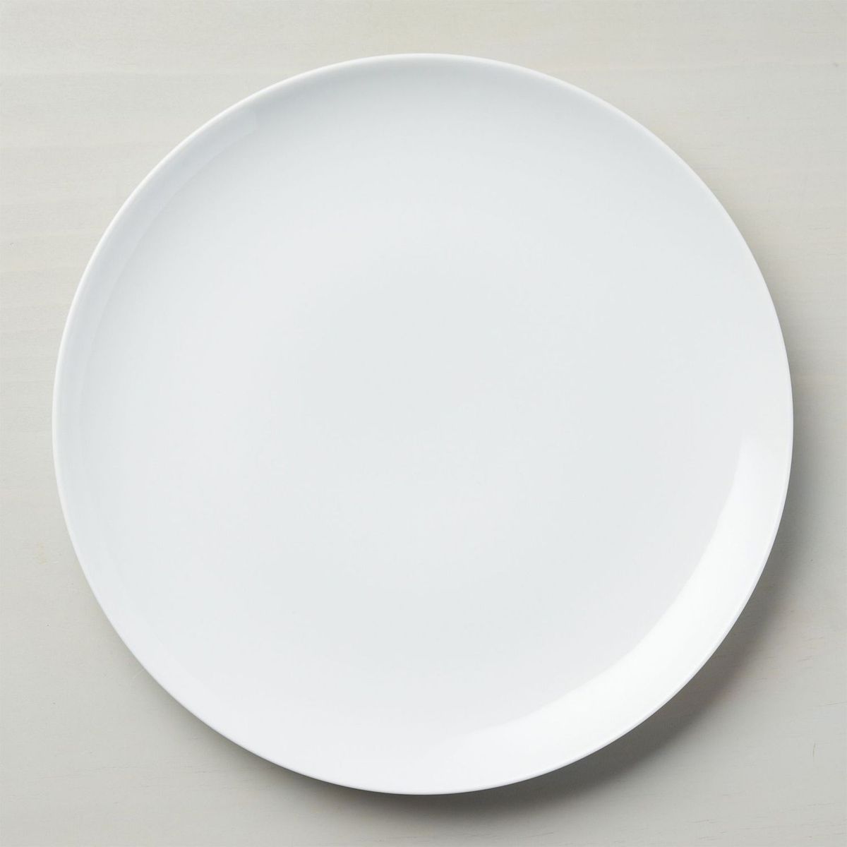 CRATE & BARREL - Plato Principal Aspen Blanco en Porcelana 32 cm