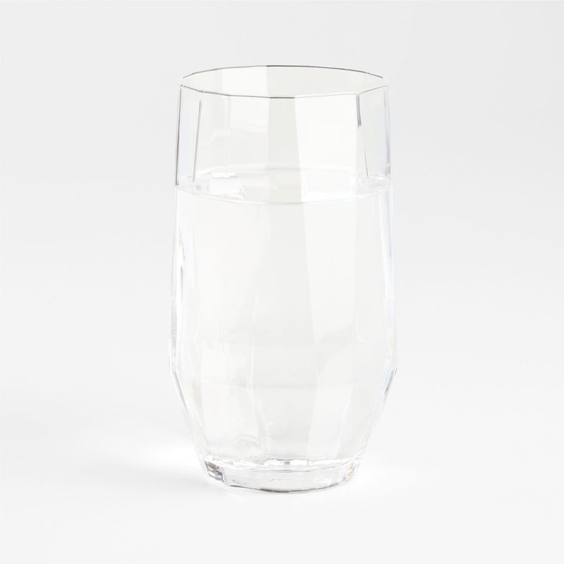 CRATE & BARREL - Vaso Alto Johnie Geo en Vidrio 650 ml