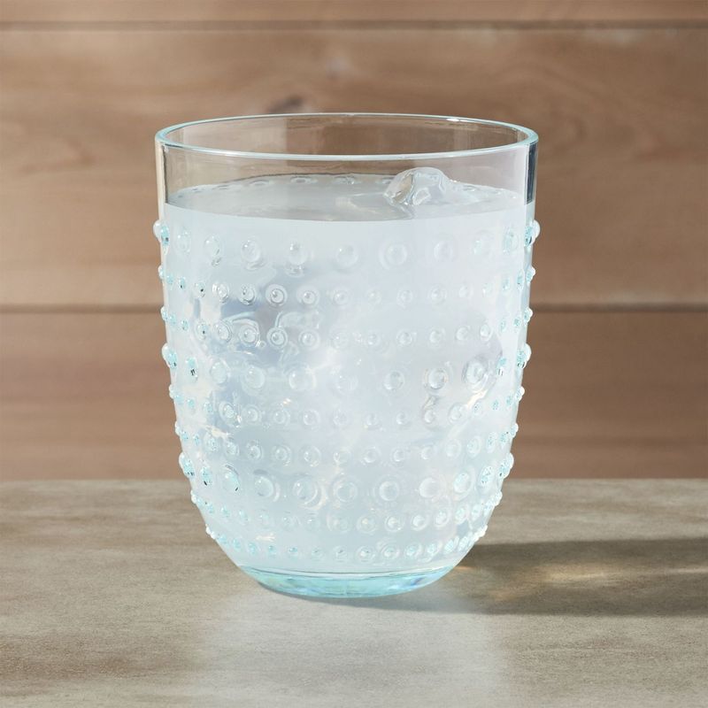 CRATE & BARREL - Vaso de Acrílico Dottie Aqua