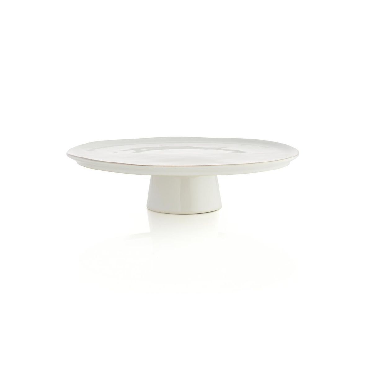 CRATE & BARREL - Pedestal Tortas Marin Grande Blanco