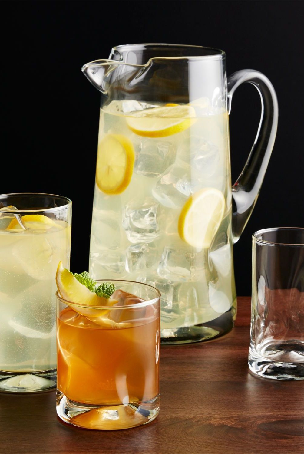 CRATE & BARREL - Jarra Impressions en Vidrio 2 L