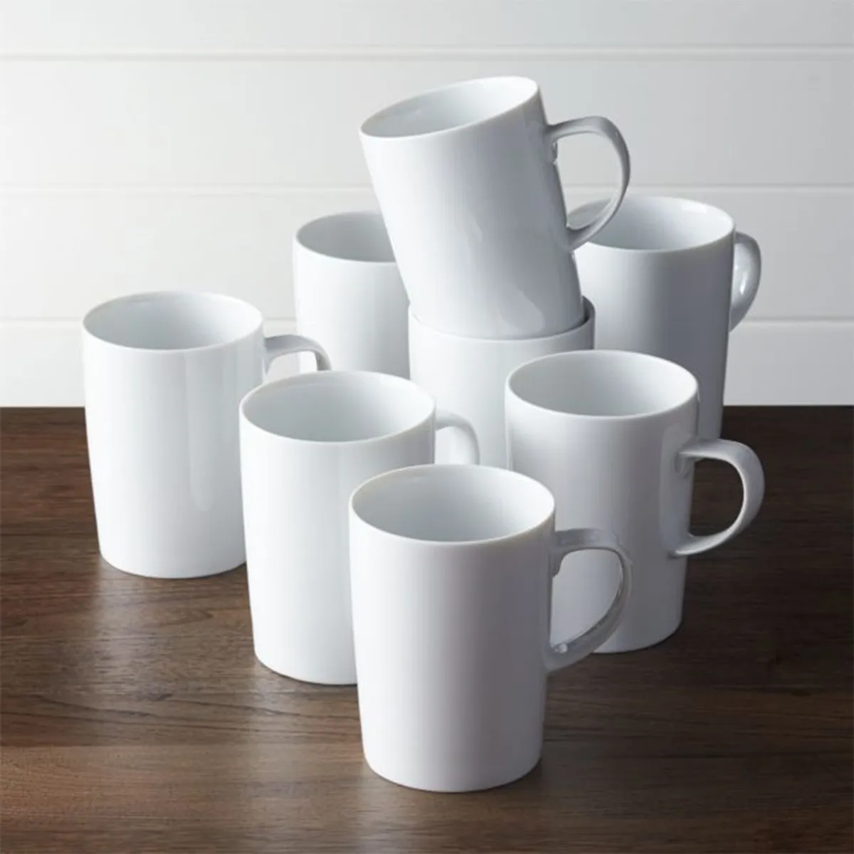CRATE & BARREL - Mug Verge en Porcelana 12 cm x 9 cm