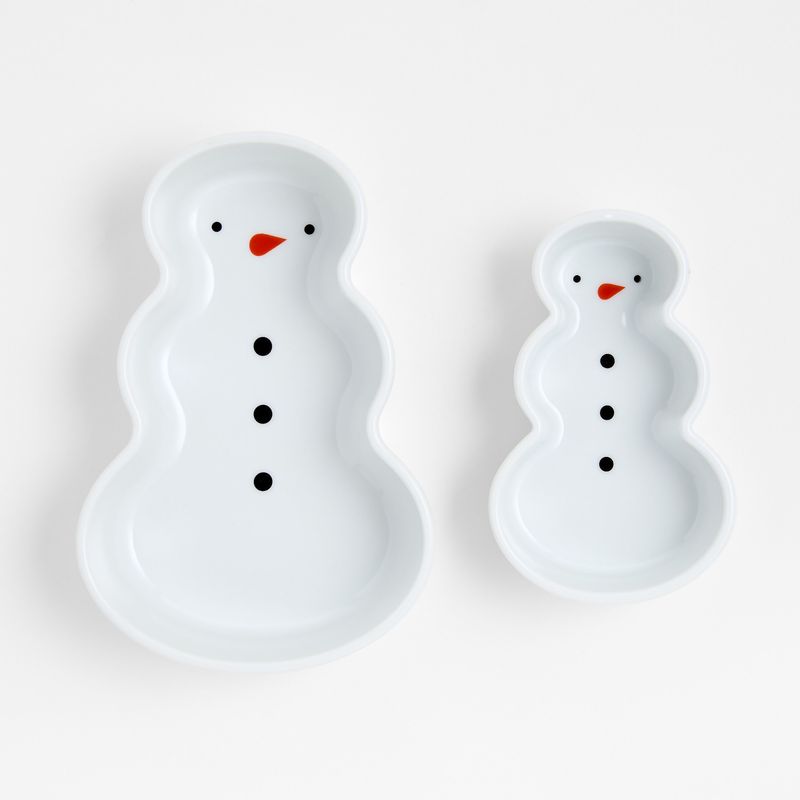 CRATE & BARREL - Moldes muñeco de nieve Set X2