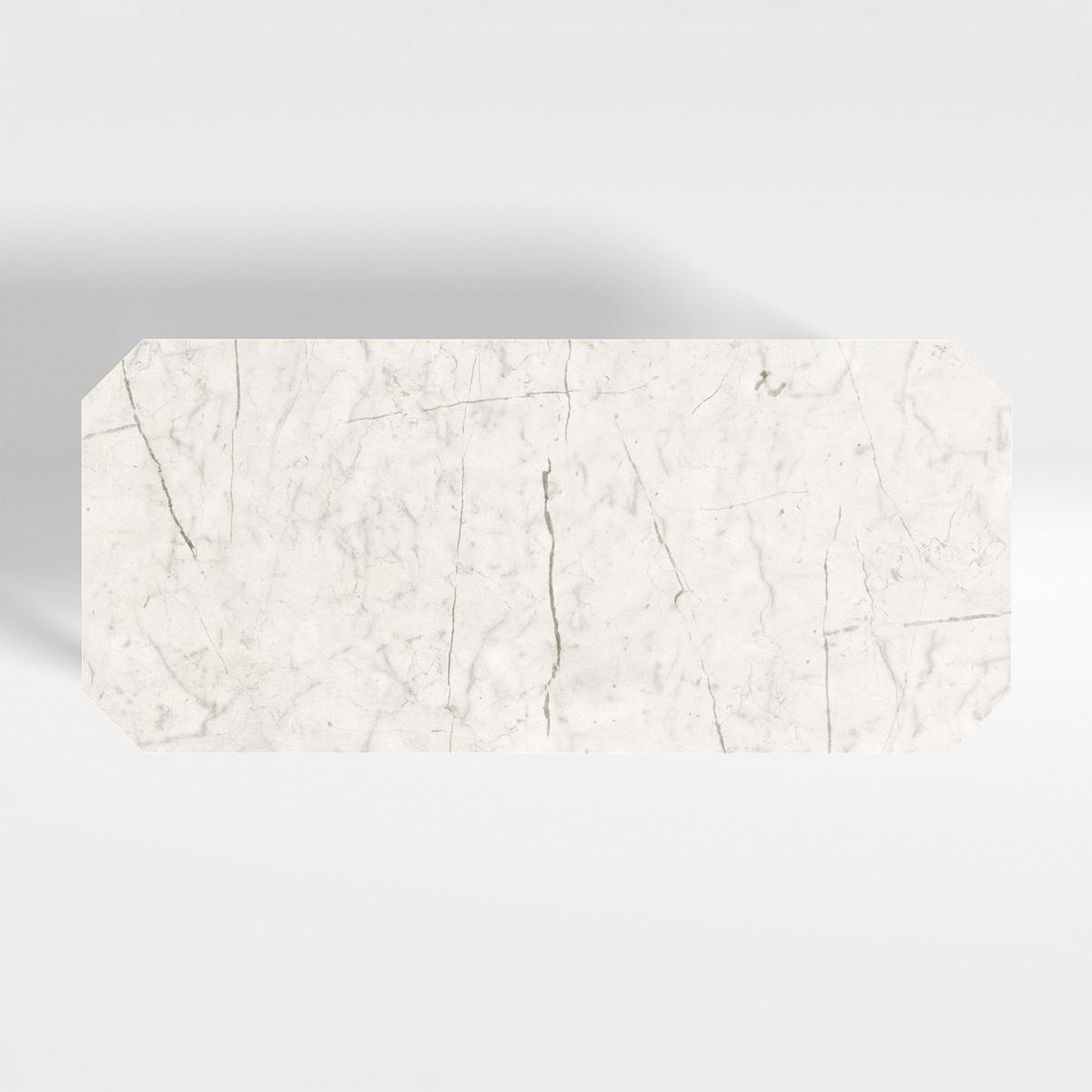 CRATE & BARREL - Top para Mesa de comedor Catalyst 8  puestos en Mármol (No incluye Base para Mesa de comedor)