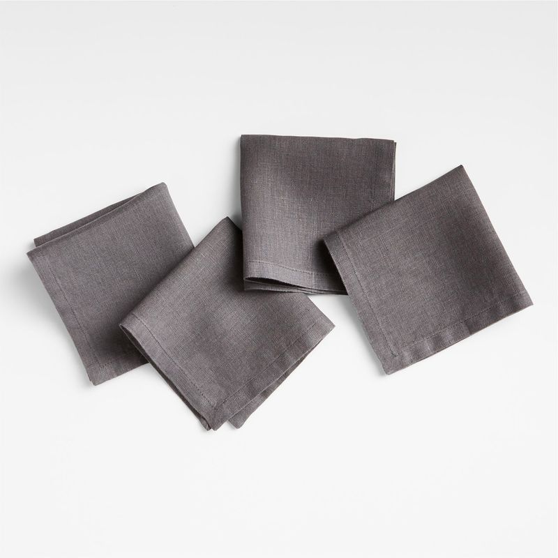 CRATE & BARREL - Servilleta Marin Lino 25 x  25 cm