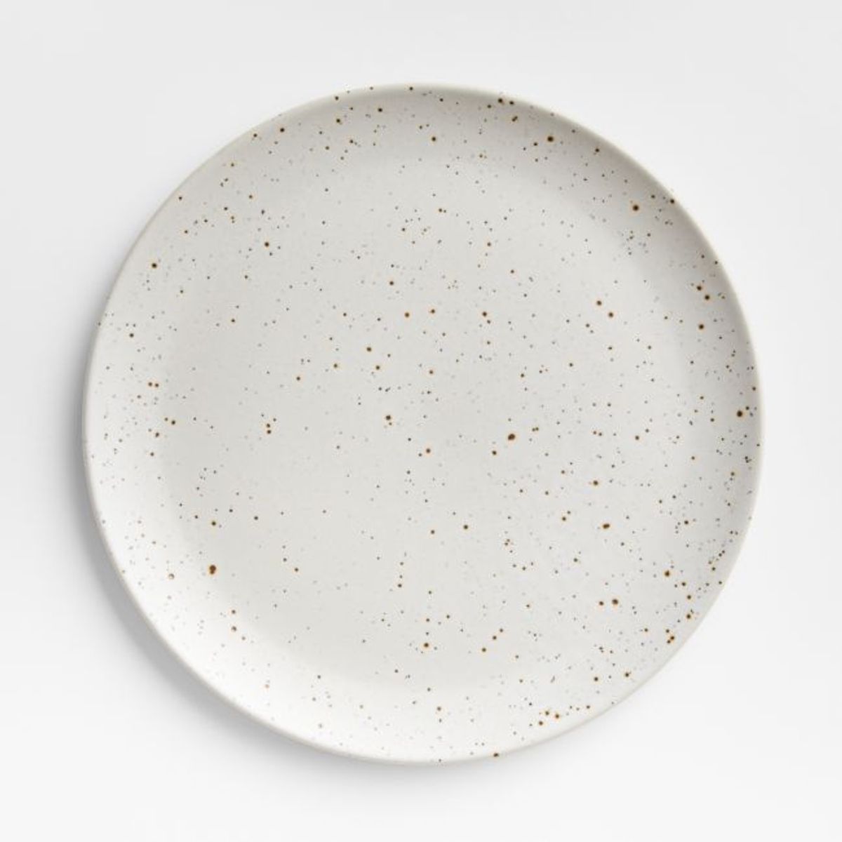 CRATE & BARREL - Plato principal Gres Craft Speckled 20 cm