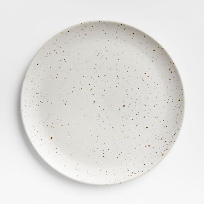 CRATE & BARREL - Plato principal Gres Craft Speckled 20 cm