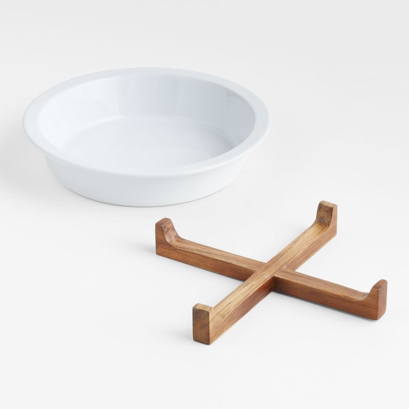 CRATE & BARREL - Bowl Oven to Table Gres 27 x 27 cm