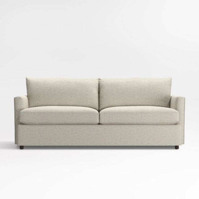 CRATE & BARREL - Sofá Lounge 3 Puestos 211 cm en Tela Beige