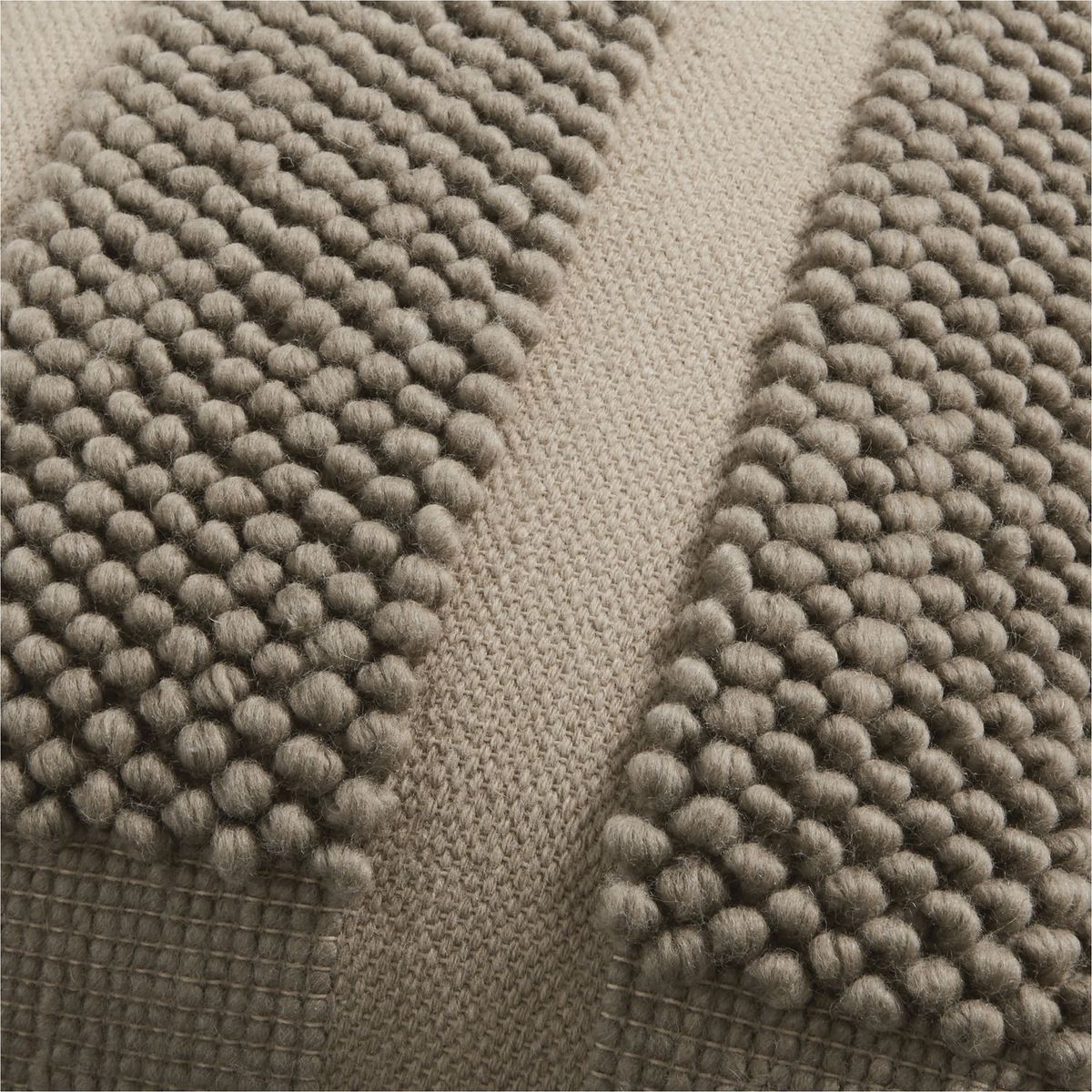 CRATE & BARREL - Funda de cojín Taupe 58 cm x 58 cm