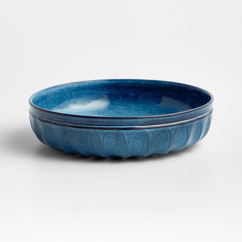 CRATE & BARREL - Bowl Cove Azul en Gres 23 cm
