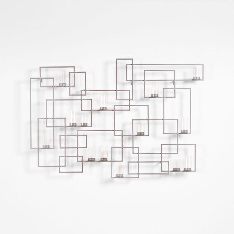 CRATE & BARREL - Candelabro Metal 84 x 123 cm