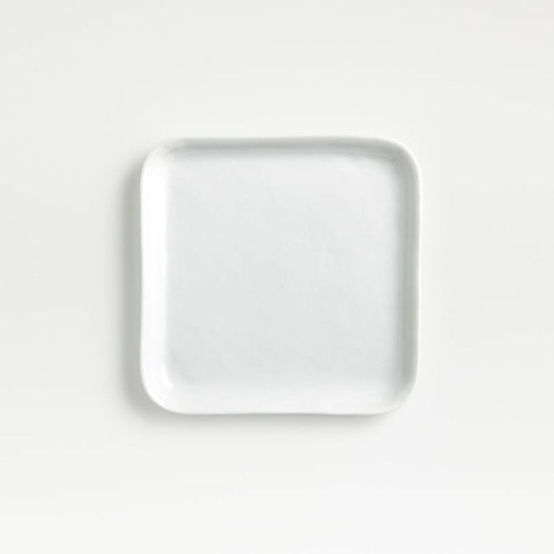CRATE & BARREL - Plato de Aperitivo Mercer Cuadrado 13 cm