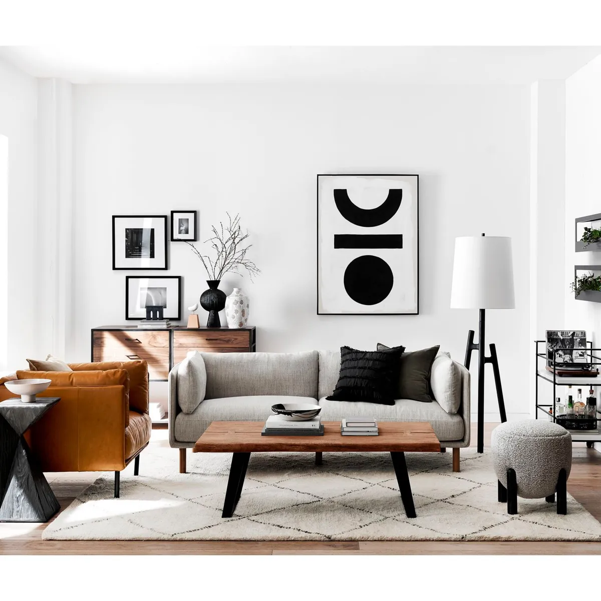 CRATE & BARREL - Sofá 3 puestos Wells Crate and Barrel