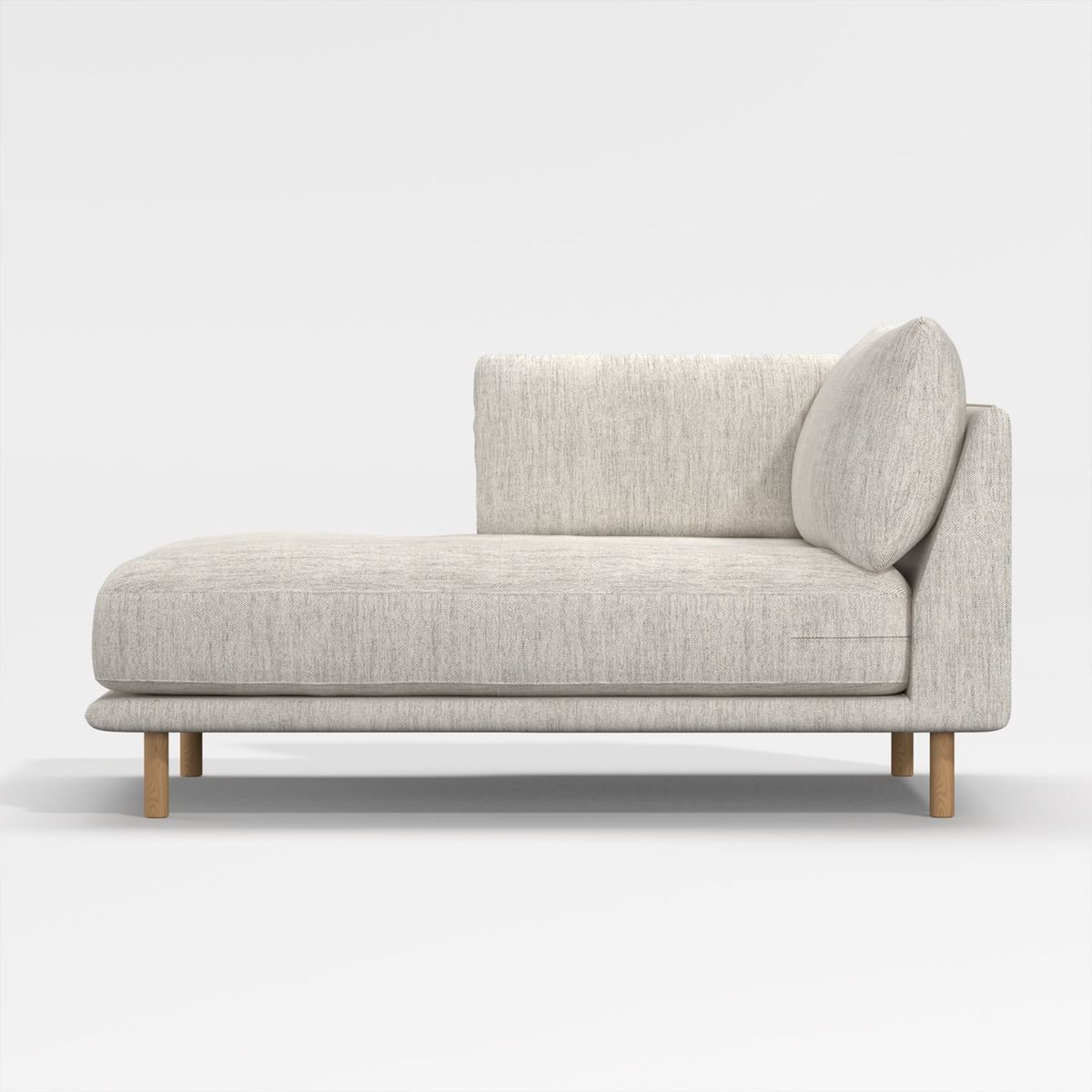CRATE & BARREL - Chaise longue para Sofá en L Wells Izquierdo en Tela (No incluye Pieza 1)