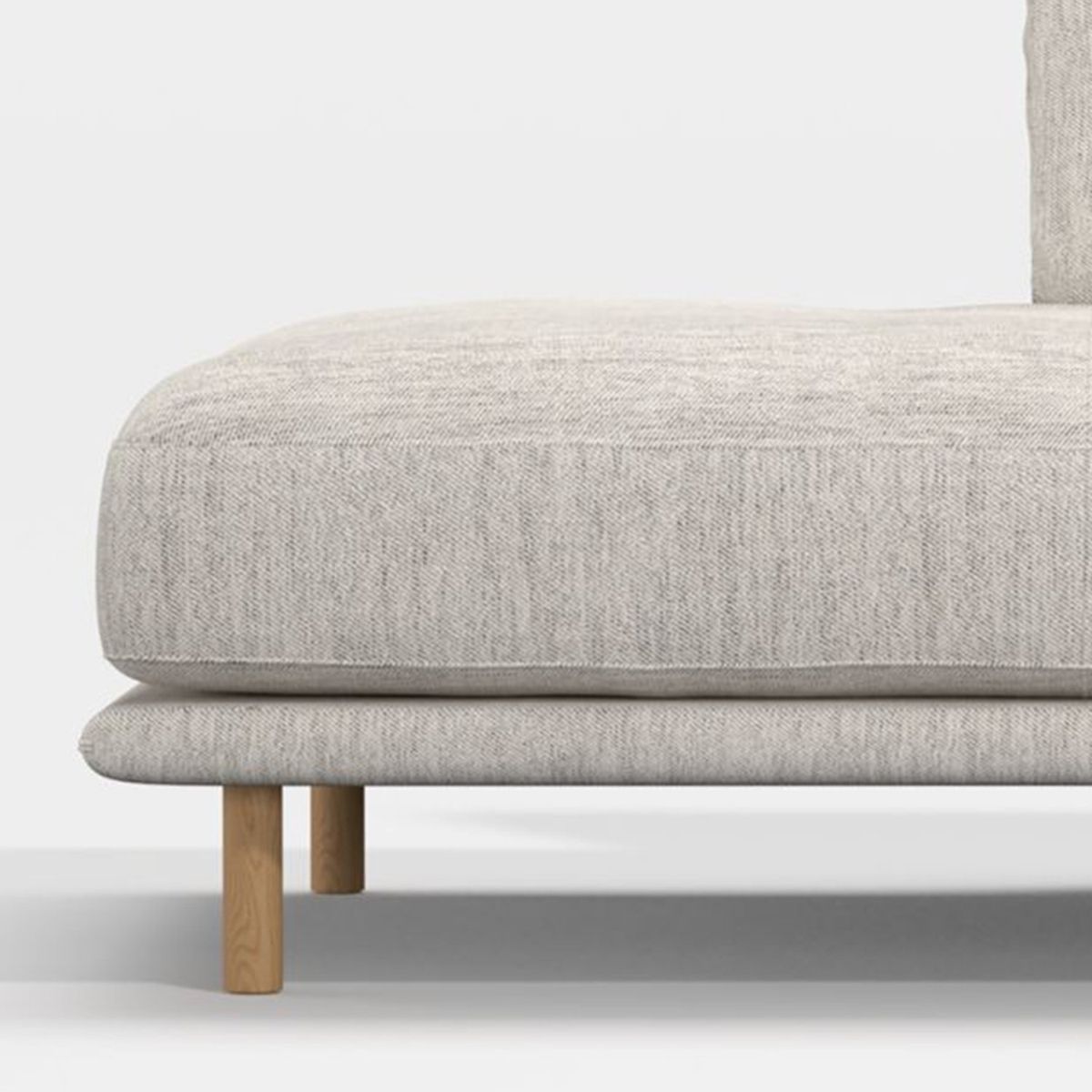 CRATE & BARREL - Chaise longue para Sofá en L Wells Izquierdo en Tela (No incluye Pieza 1)