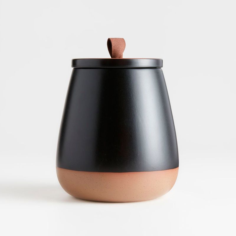 CRATE & BARREL - Contenedor 240151 Cerámica Hermetico 22 cm x 17 cm