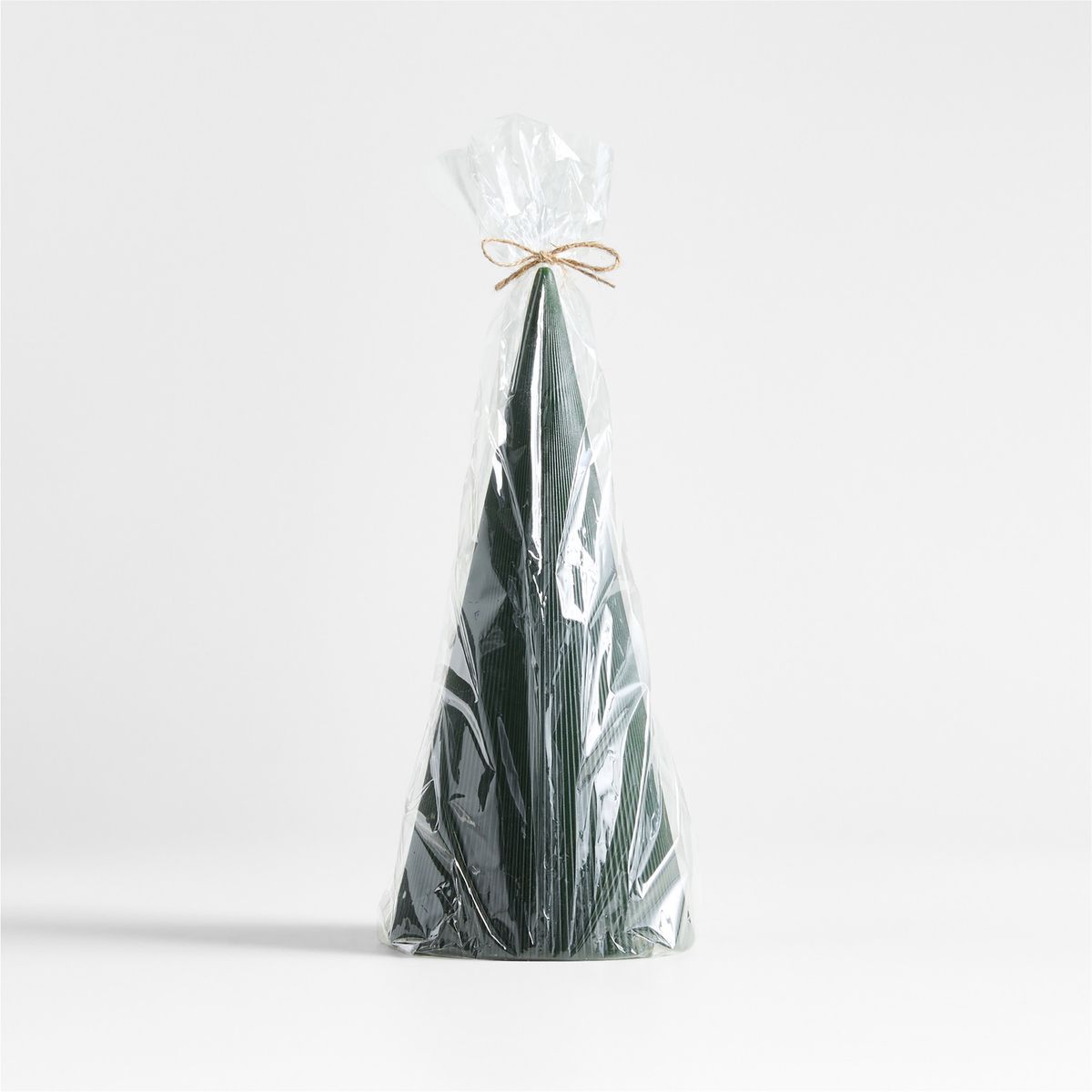 CRATE & BARREL - Vela árbol Navidad acanalada grande