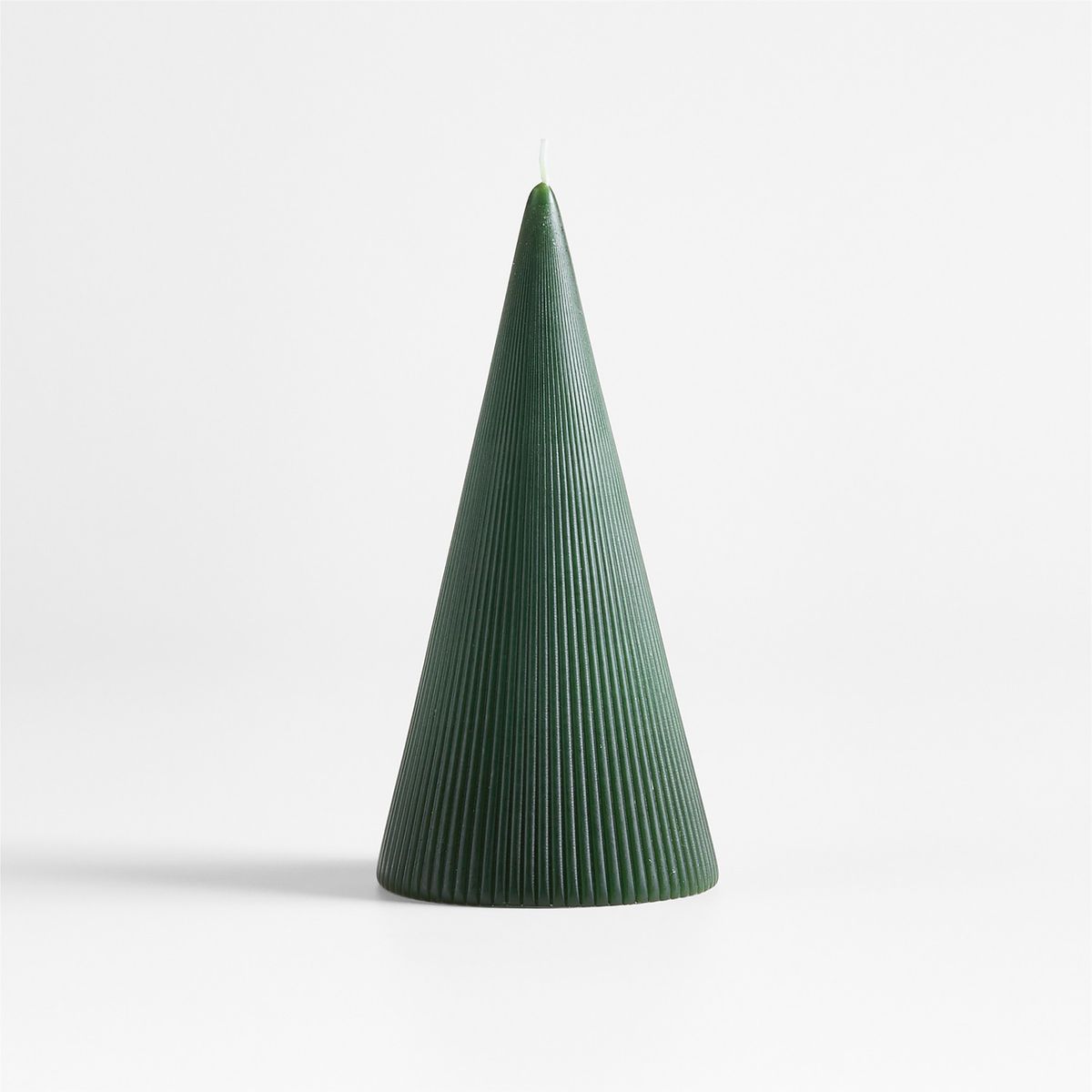 CRATE & BARREL - Vela árbol Navidad acanalada Mediana