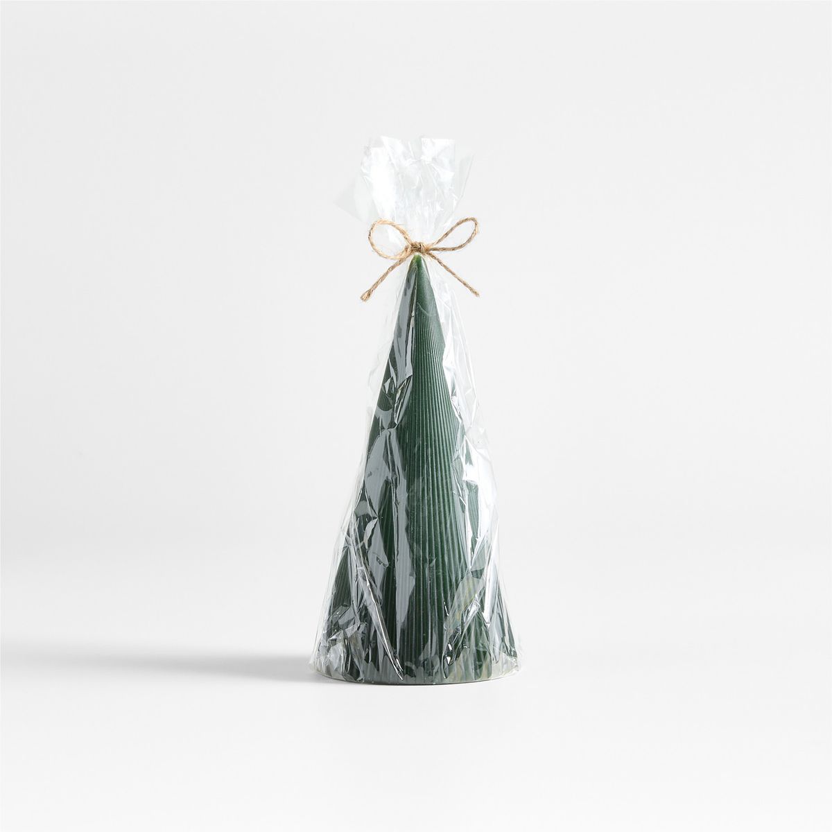 CRATE & BARREL - Vela árbol Navidad acanalada Mediana