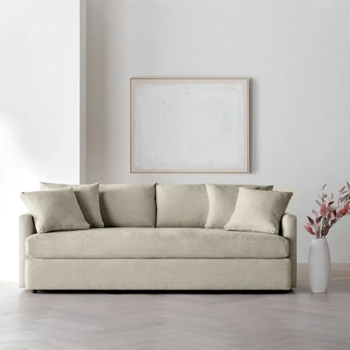 CRATE & BARREL - Sofá Lounge 3 puestos Tela