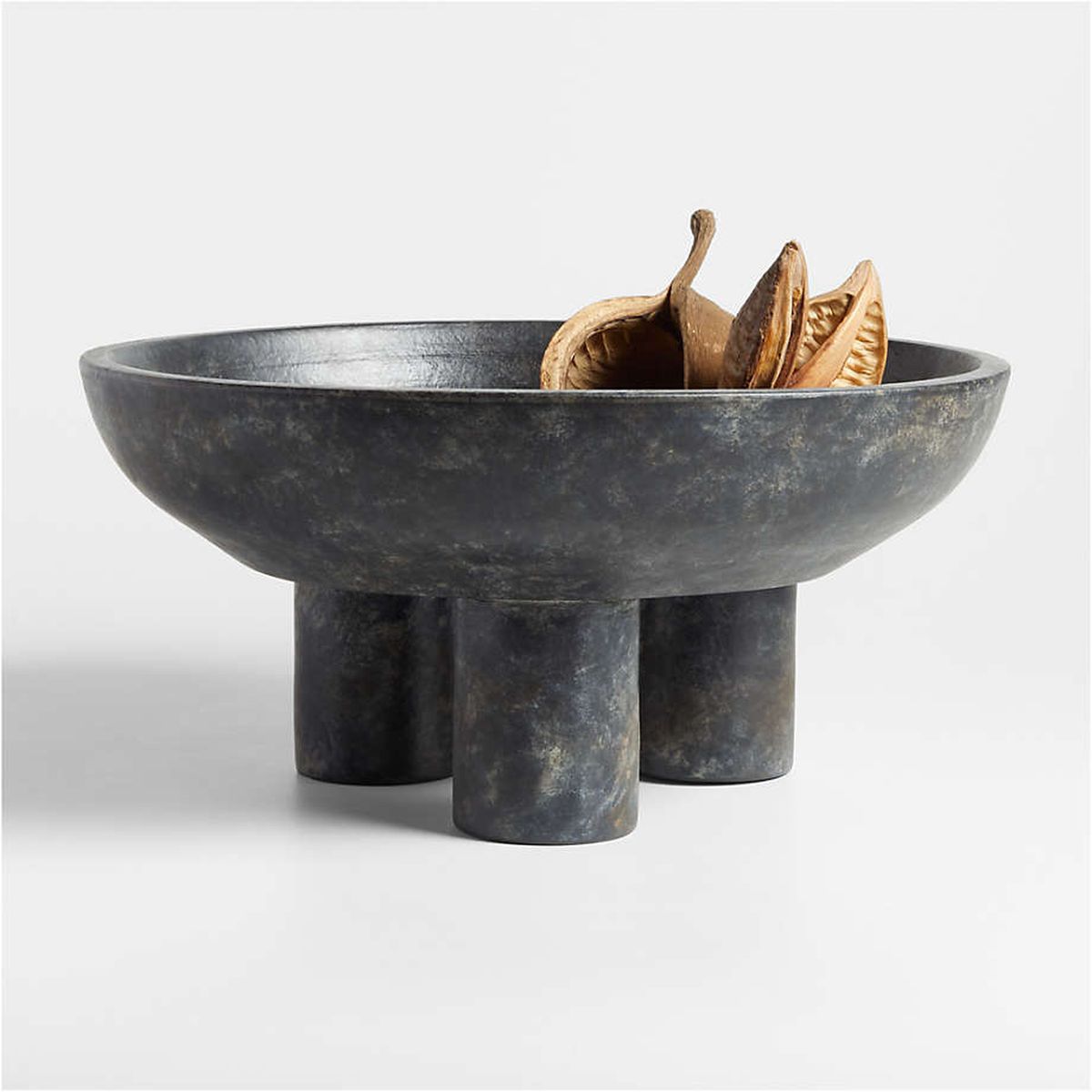 CRATE & BARREL - Adorno CENTRO MESA NEGRO Cerámica 20.32 cm x 40.64 cm
