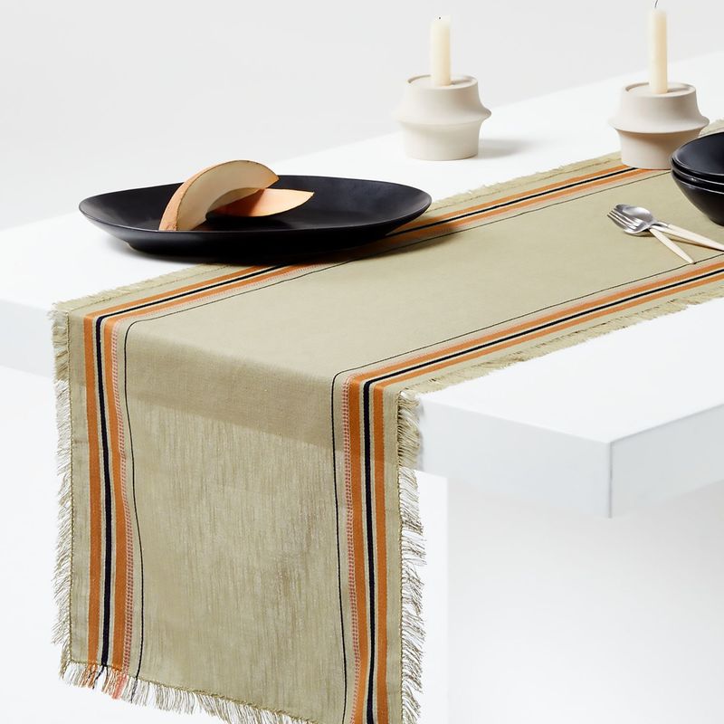 CRATE & BARREL - Camino de mesa Craft Algodón 305 x 46 cm