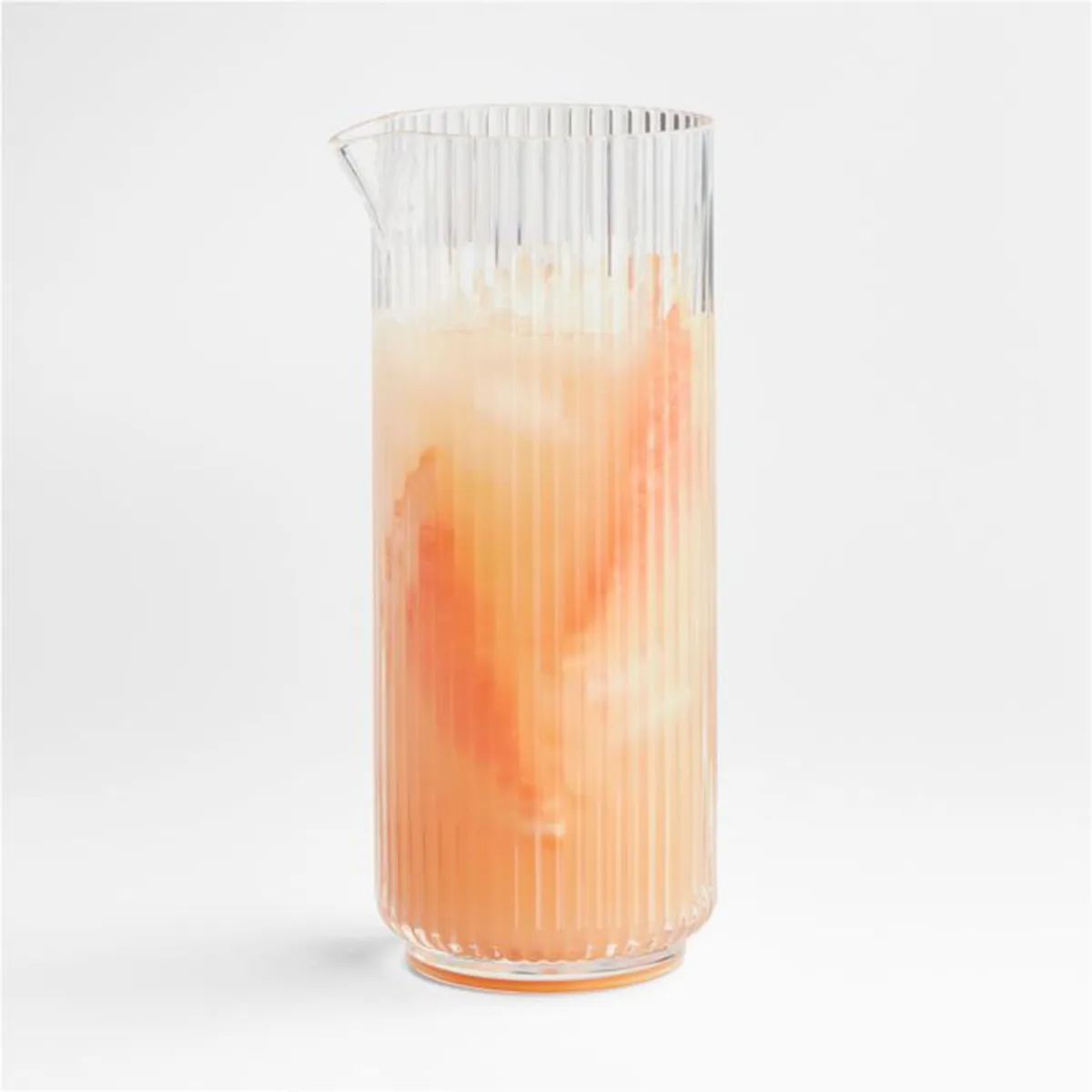 CRATE & BARREL - Jarra Fluted de Plástico  37 oz