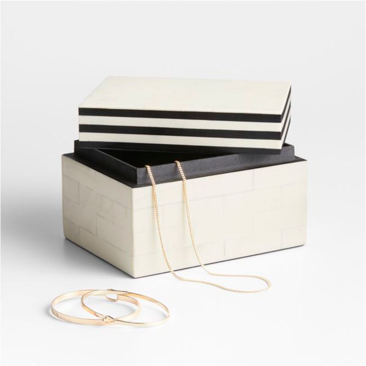 CRATE & BARREL - Organizador Clara en Resina 10 cm x 16 cm 